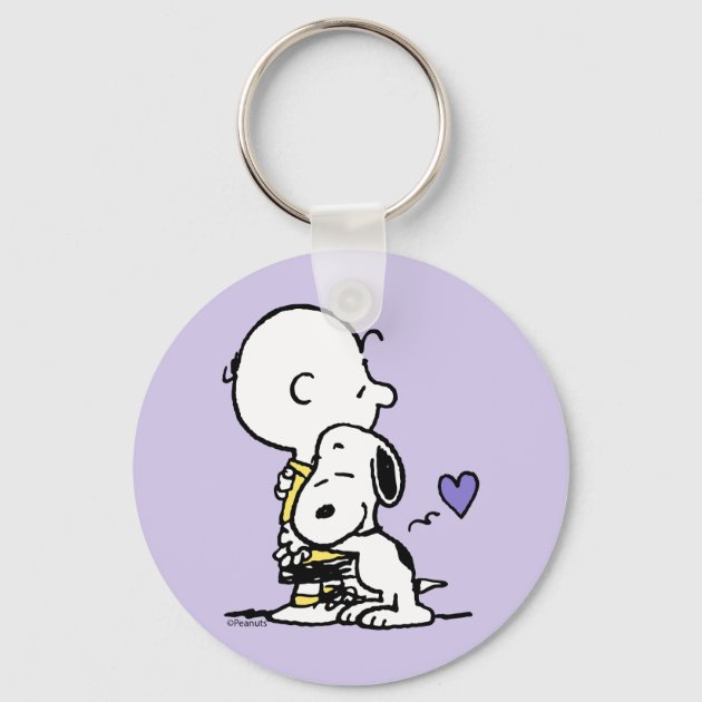 Peanuts, Valentine's Day, Charlie Brown & Snoopy Keychain